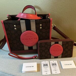 Coach Dempsey Tote / Crossbody & Matching Wallet